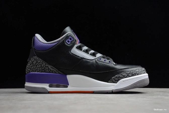 Court Retro Jordan 3 Air Purple Black CT8532-050 0415